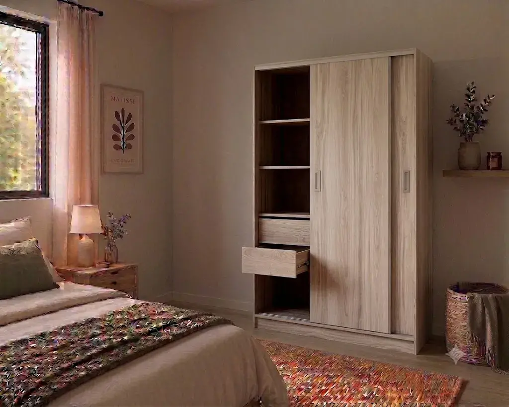 Placard con 2 puertas corredizas y 2 cajones - Imagen 3