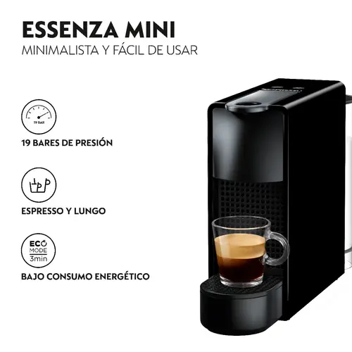 Cafetera Nespresso Essenza Mini Black - Imagen 4