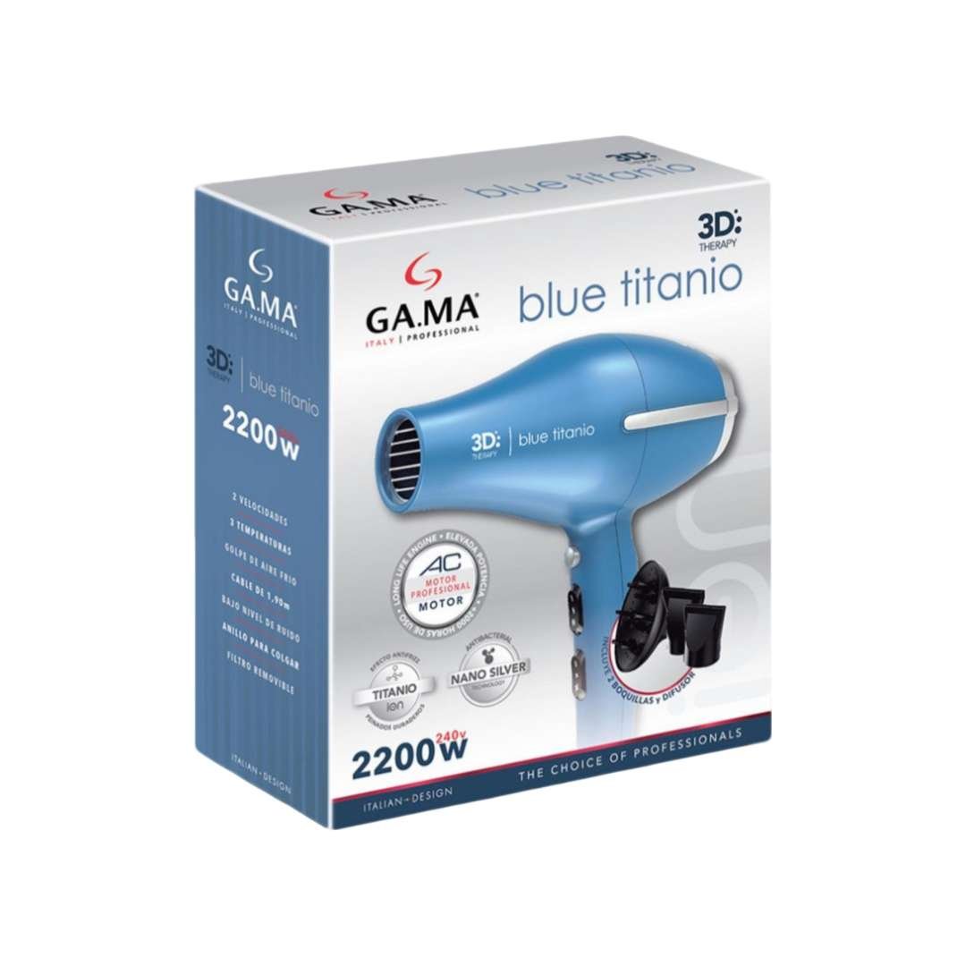 Secador de Cabello GAMA Tempo Compact 3D Blue Titanium - Imagen 3