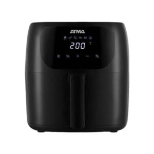 Freidora de aire Atma 6,5 litros, color negra.