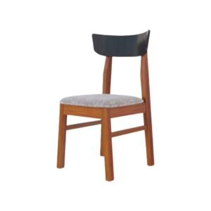 Silla de madera estilo mediterráneo color castaño