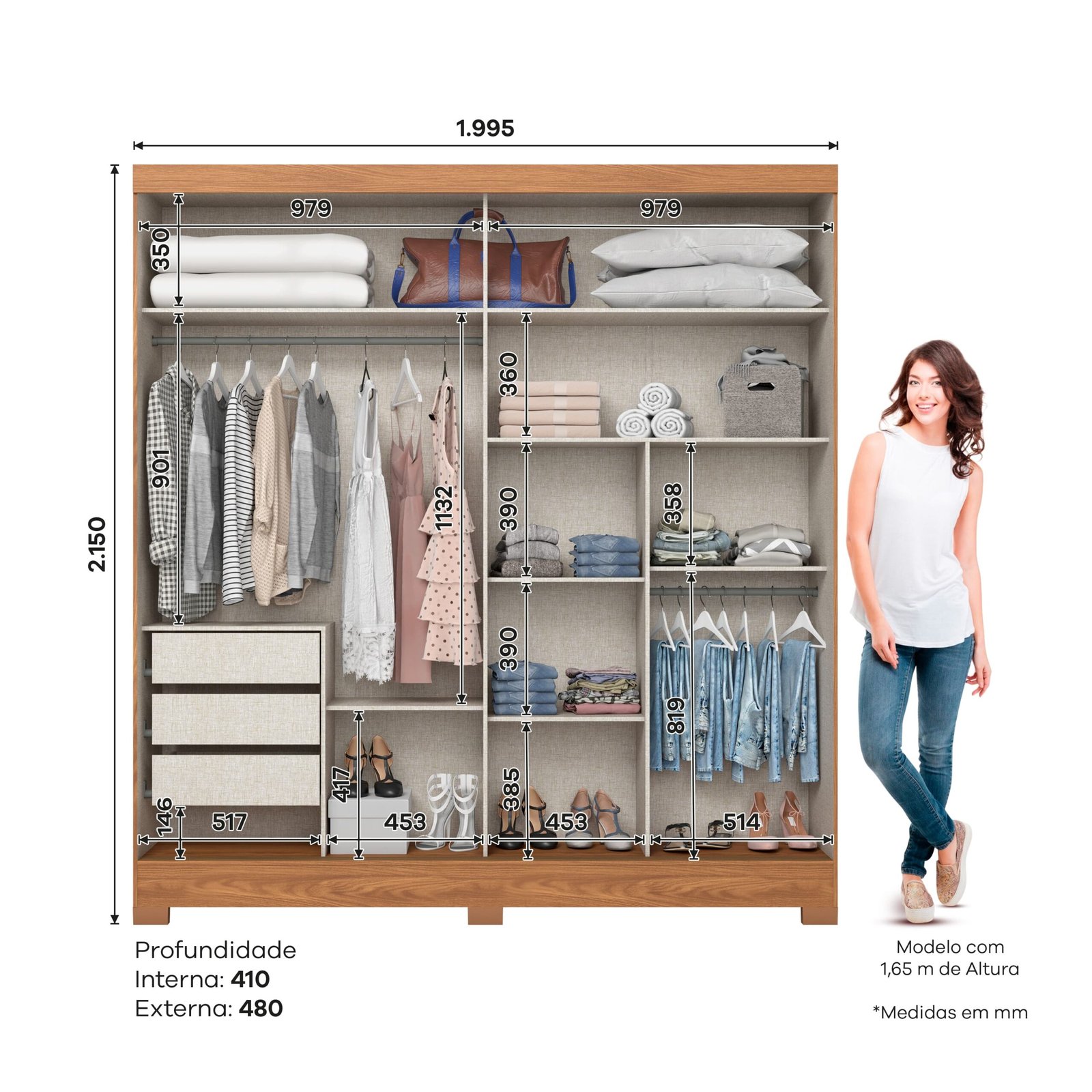 Placard 2 puertas corredizas b352-127 - Imagen 2