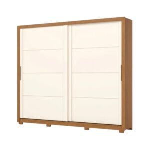 Placard Palace 2 Puertas Corredizas Cinamomo / Off White
