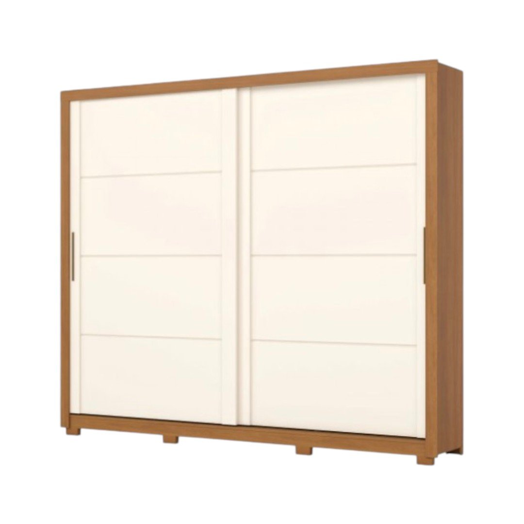Placard Palace 2 Puertas Corredizas Cinamomo / Off White