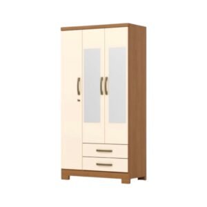Placard Acai 3 Puertas Cinamomo / Off White