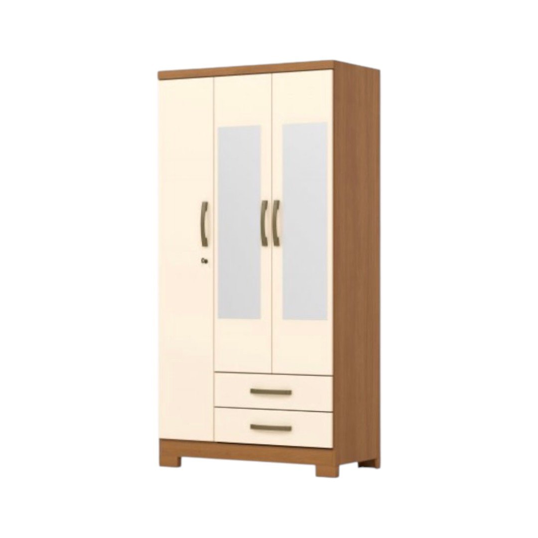 Placard Acai 3 Puertas Cinamomo / Off White