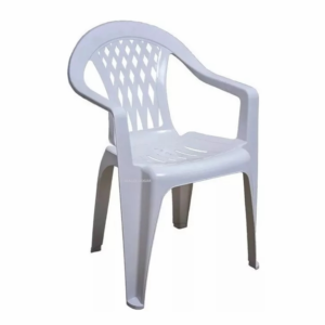 Sillon pvc trenzado blanco