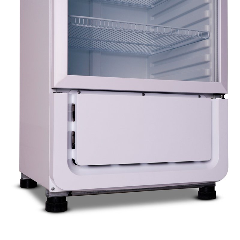 Exhibidora vertical Inelro 390 L — sin cenefa, puerta de doble vidrio - Imagen 2