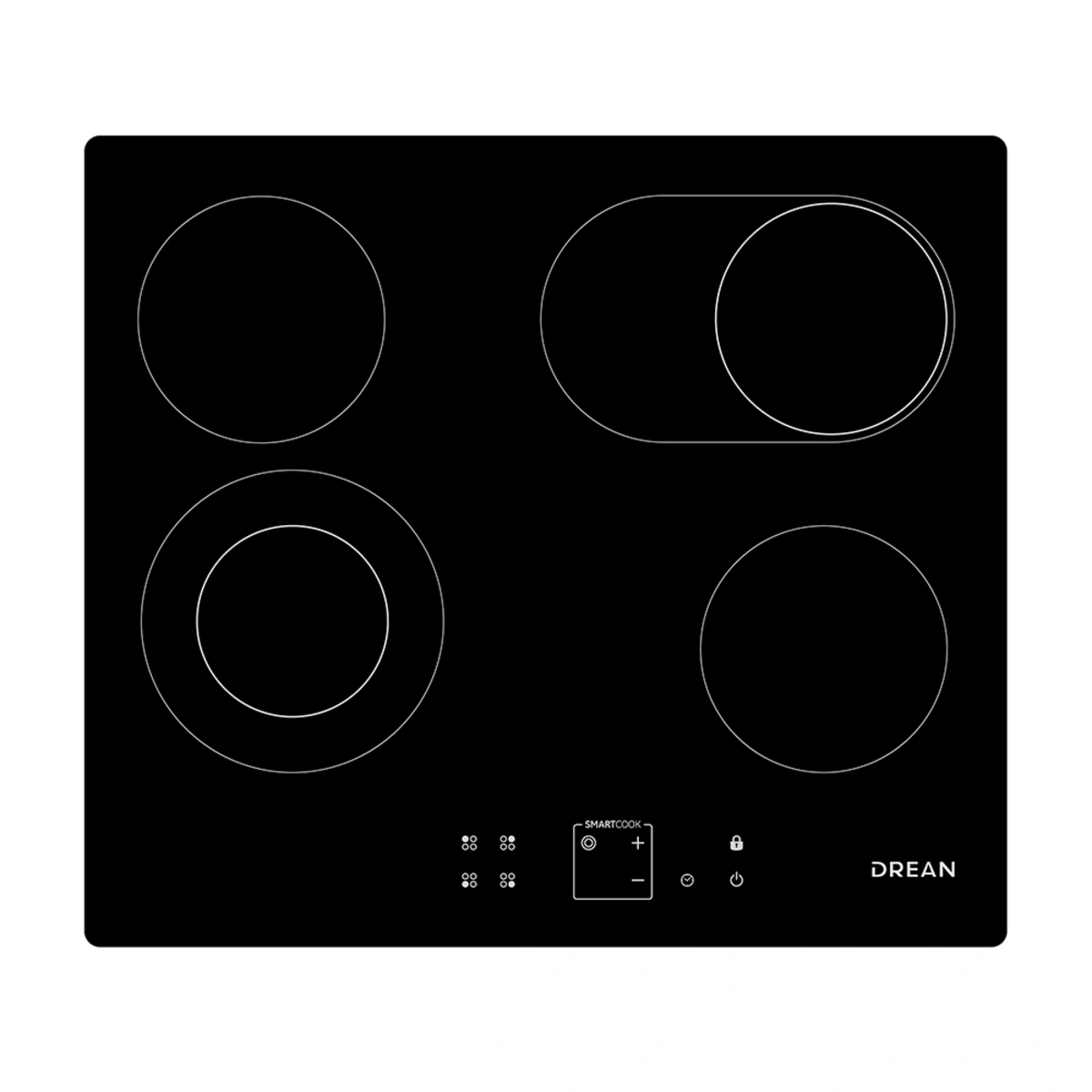 Anafe Drean Eléctrico Vitro 4 Hornallas