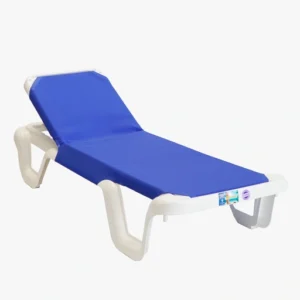 Reposera Piletera Hawaii Lona Azul