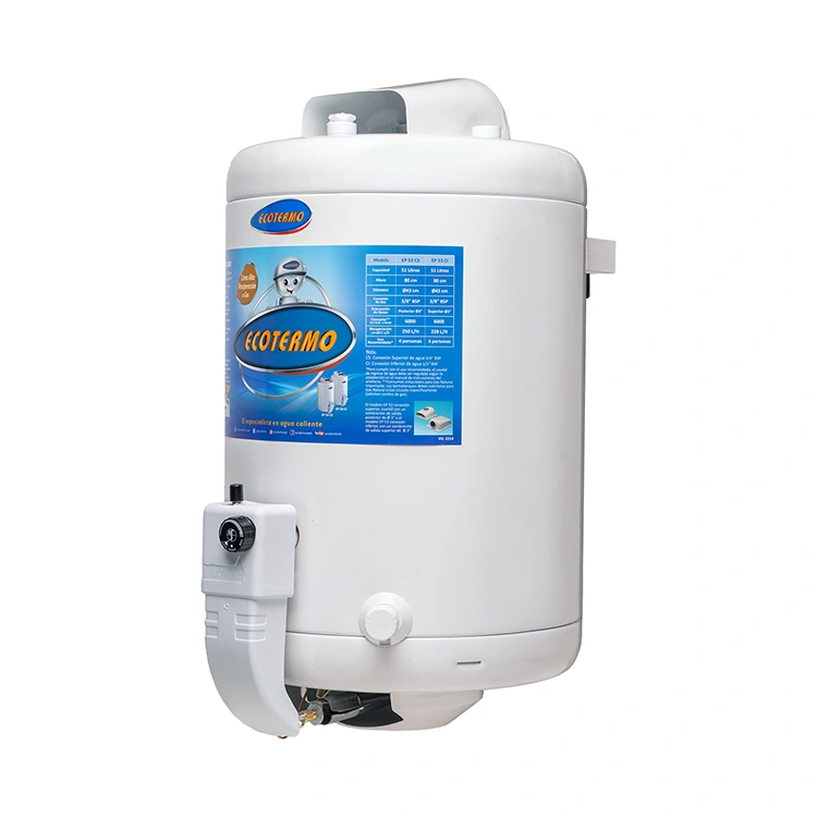 Termotanque a gas Ecotermo alta recuperación 53Lts superior GN/GE - Imagen 3